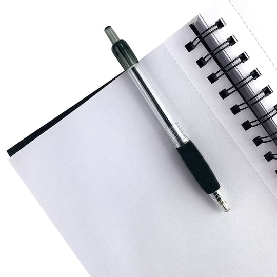 ArtSkills® Black Spiral Sketchbook with Perforated Pages, 6" x 9"